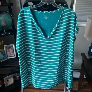 Teal green sleeveless blouse. Lane Bryant 18/20.